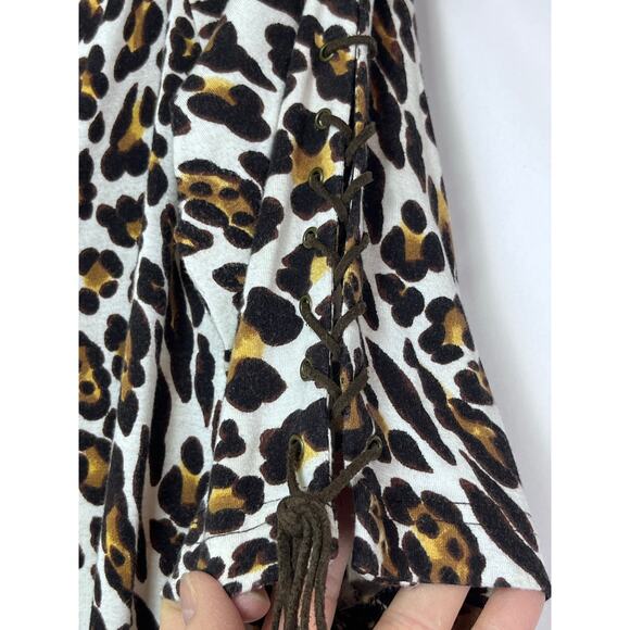 Joseph Ribkoff Women's Size 12 Brown/White Leopard Print Knee Length Dress 31220 - Picture 7 of 8